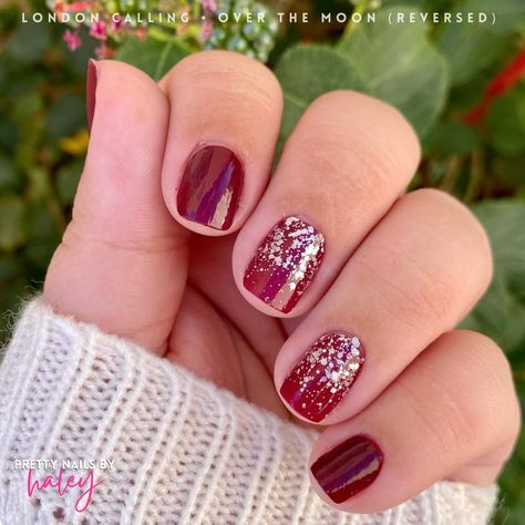 Bird Nail Art, Color Street Mixed Mani, Belle Nails, Nail Color Combos, Mixed Mani, Bunny Nails, Instagram London, Cardinal Bird, Nail Art Wedding