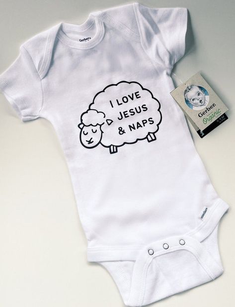 Jesus and Naps Baby Onesie | Etsy Baby Nap, Baby Prep, Boy Onesie, Baby Brother, Baby Life, Baby Shirts, First Baby, Baby Grows