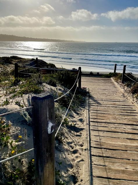 Monterey bay. Beach. Sand. Sunset. Monterey Bay Aesthetic, Csu Monterey Bay, Beach Walkway, Monterey Bay California, Class Inspiration, 2023 Aesthetic, Fav Place, California Girl, Bay House