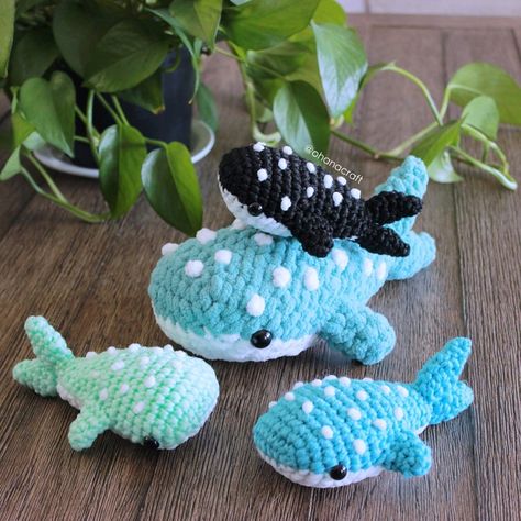 Cute Crochet Animal Plushies, Shark Plush Crochet, Whale Shark Amigurumi Free Pattern, Whale Shark Amigurumi, Free Whale Shark Crochet Pattern, Whale Shark Crochet Pattern Free, Summer Crochet Plushies, Crochet Whale Shark Pattern Free, Crochet Shark Pattern Free Amigurumi