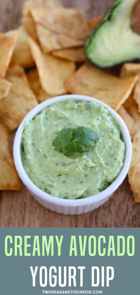 This dip is so easy to make. They are a healthy dip for parties! I'm sure your vegan friends would approve! Dip For Parties, Avocado Yogurt Dip, Avocado Yogurt, Healthy Party Appetizers, Summer Picnic Food, Healthy Dip, Picnic Recipes, Appetizers For Kids, Avocado Dip