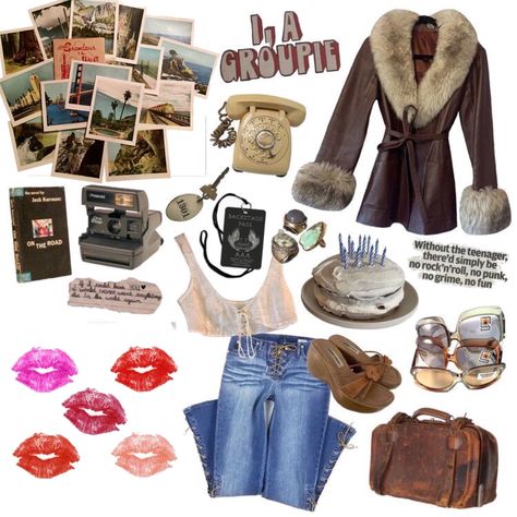 Fall Starter Pack Aesthetic, Almost Famous Inspired Outfits, Penny Lane Fashion, Penny Lane Inspired Outfits, Penny Lane Almost Famous Outfits, 70s Groupie Outfit, Groupie Aesthetic Outfits, Penny Lane Style, Penny Lane Outfits