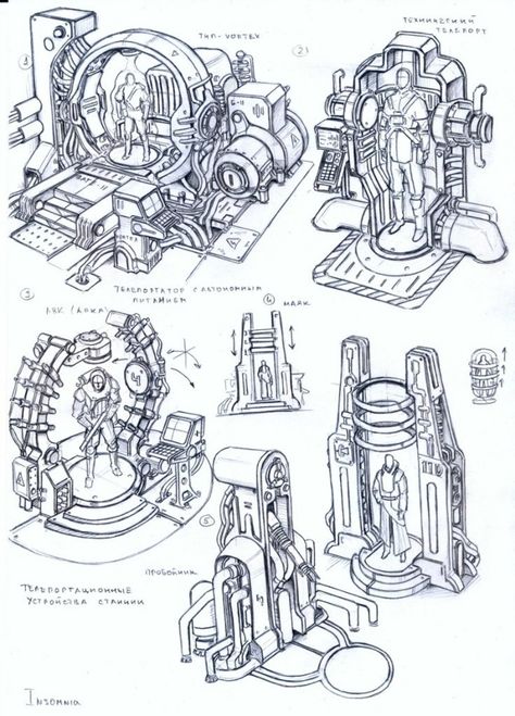 Scanner Concept Art, Low Poly Concept Art, Sci Fi Sketch, Star Wars Robots, Sci Fi Props, Arte Robot, Futuristic Art, Robots Concept, Robot Concept Art