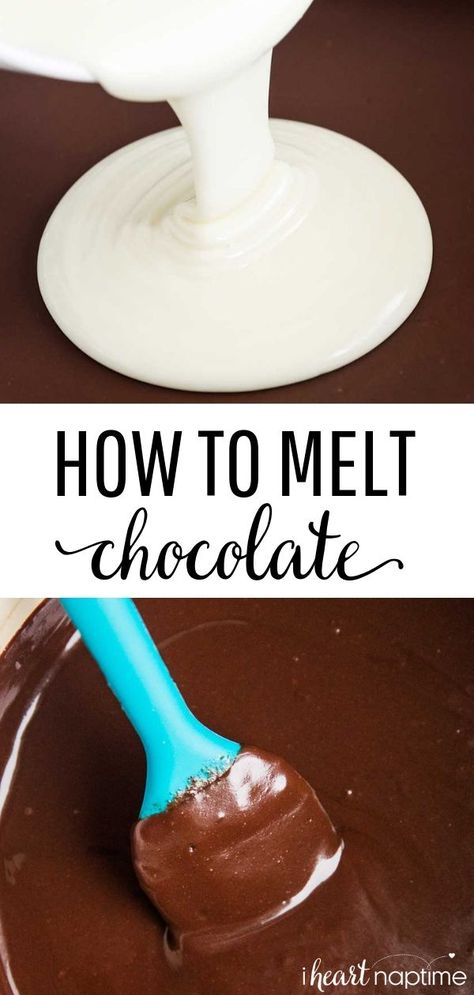 Melt Chocolate For Dipping, How To Melt Chocolate, Chocolate Tempering, Milkshake Recipe Chocolate, Wilton Candy Melts, Baking Easy, Bakers Chocolate, Chocolate Work, Candy Truffles