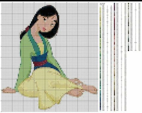 Mulan Cross Stitch Pattern, Mulan Cross Stitch, Diy Blankets, Tema Disney, Disney Cross Stitch Patterns, Blanket Diy, Disney Cross Stitch, Diy Perler Beads, Cross Stitch Bird