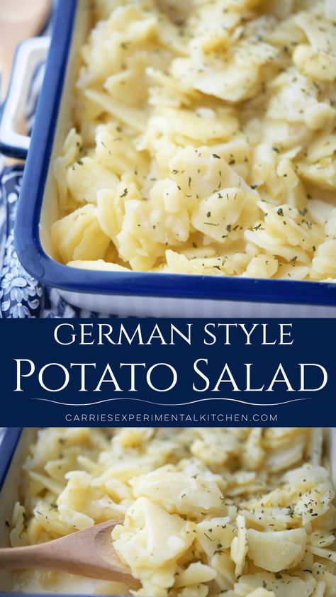 Sliced Potato Salad, Creamy German Potato Salad, Cold German Potato Salad, Ranch Potato Salad, German Potato Salad Recipe, Swiss Food, Bacon Ranch Potatoes, Red Potato Salad, Potato Salad Recipe Easy