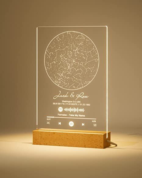 Gifts For Boyfriend Meaningful, Customized Gift Ideas For Boyfriend, Family Personalized Gifts, Dating Gifts For Him, Meaningful Gifts For Him, Glowforge Aura, Customized Gift Ideas, Constellation Chart, Birthday Present For Boyfriend