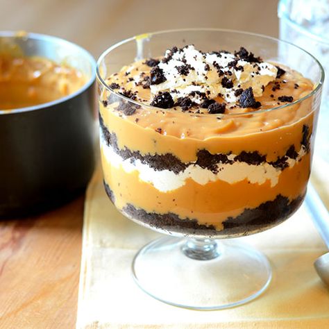 Butterscotch Trifle, Blueberry Trifle, Pumpkin Butterscotch, Trifle Cake, Trifle Dessert Recipes, Christmas Trifle, Chocolate Trifle, Trifle Bowl, Butterscotch Pudding