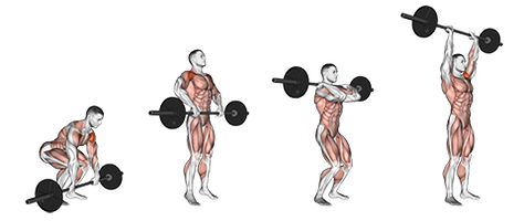 Barbell Clean and Press Barbell Clean And Press, Clean And Press Barbell, Barbell Shoulder Press, Barbell Press, Body Coach, Muscular Endurance, Power Training, Conditioning Workouts, Clean And Press