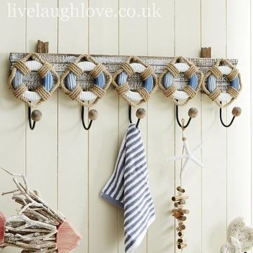 View our expansive range of new products, ranging from jugs to planters, coasters, signs & so much more. Beautiful Home Decor at Live Laugh Love. Nautical Decor Bedroom, Life Buoy, Chic Bedrooms, Beach Themed Crafts, Deco Marine, Nautical Bedroom, Seaside Theme, Nautical Bathroom Decor, Nautical Crafts