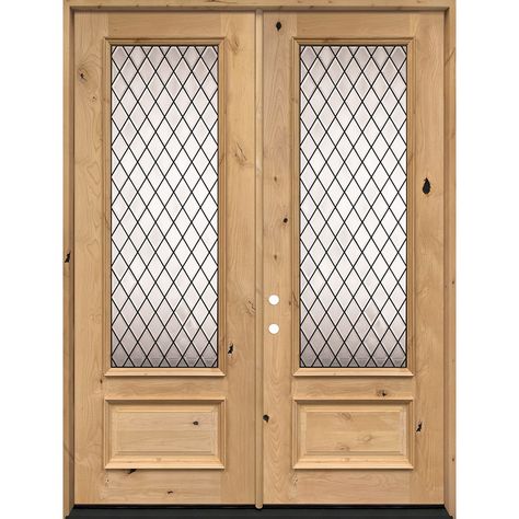 Double Doors To Master Suite, Craftsman Doors, Alder Doors, Knotty Alder Doors, Front Door Styles, Wood Entry Doors, Craftsman Door, Wood Exterior Door, Mahogany Doors