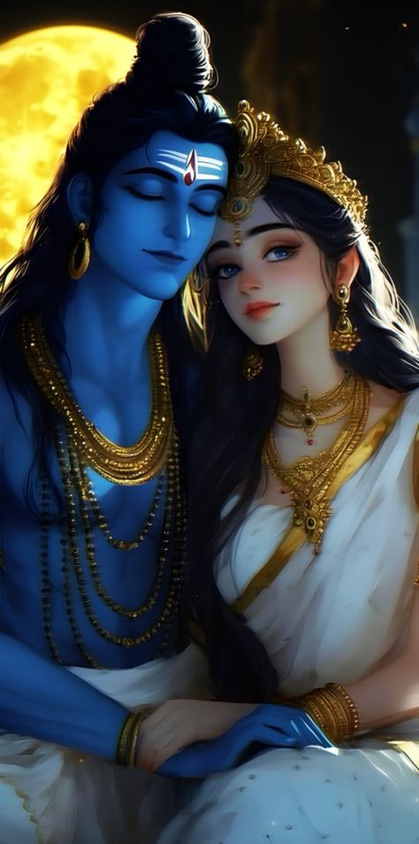 Mahadev Beautiful Photo, Lord Siva Photo, Shiv And Parvati Wallpaper, Shiva And Parvati Wallpaper, Shiv Shakti Wallpaper, Shiv Ji Wallpaper, Mahadev And Parvati, Witch Core Outfits, Indian Goddess Kali