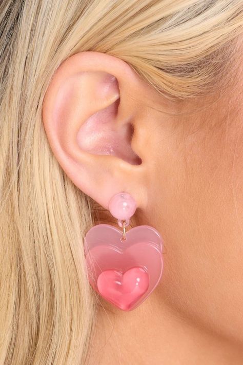 How My Love Grows Pink Earrings curated on LTK Pink Earrings Aesthetic, Barbie Night, Barbie Earrings, Accessory Inspo, Barbie Makeup, Cute Ear Piercings, Barbie Shoes, Earrings Aesthetic, Barbie Hair