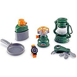 30 Great Gift Ideas for Kids who Love to Camp ~ The Gifty Girl Camping Dramatic Play, Best Outdoor Toys, Camping Toys, Camping With Toddlers, Toy Kitchen Set, Dramatic Play Centers, Camping Set, Pretend Play Toys, Camping Theme