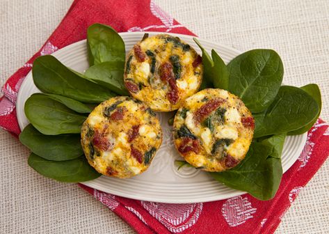 Tomato Frittata, Mini Frittata, Spinach Mushroom, Sundried Tomato, Frittata Recipes, Spinach Stuffed Mushrooms, Sun Dried Tomatoes, Dried Tomatoes, Sun Dried