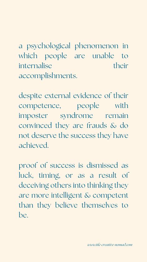 Imposter syndrome is the province of the successful, of the high achievers, of the perfectionists. that's the irony. - kate hilton Imposter Syndrome Quotes, Syndrome Quotes, The Perfectionists, Imposter Syndrome, Mental And Emotional Health, Mental Health Matters, Mental Health Awareness, Emotional Health, The High