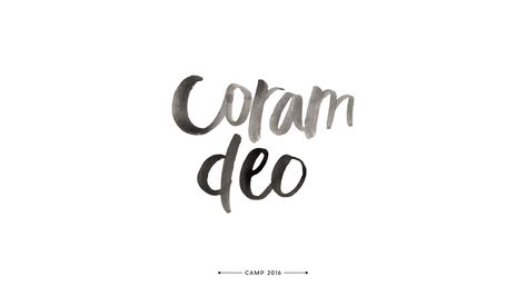 Coram Deo | Camp 2016 Theme on Behance Coram Deo Wallpaper, Coram Deo Tattoo, Christian Tattoos Small, Coram Deo, In The Presence Of God, For The Glory Of God, The Presence Of God, Presence Of God, The Glory Of God