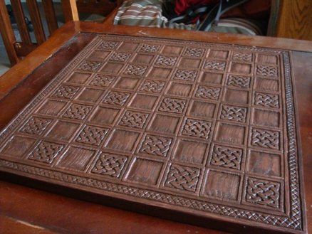 Leather Games, Wood Burning Chess Board, Leather Chess Board, Laser Engraved Board Games, 3d Printed Chess Board, Making Wooden Chess Board, Laser Engraved Chess Board, Laser Patterns, Pyrography Ideas