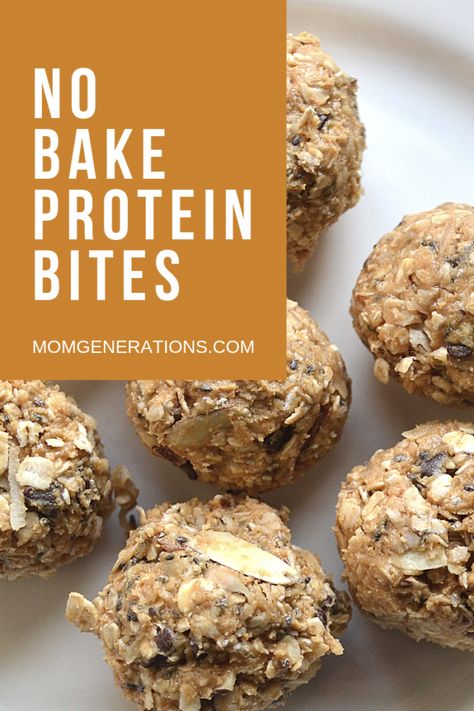 No Bake Protein Bites - Are you looking for some energy and healthy snacks? This is an easy NO BAKE recipe that you need to have on hand at home. Oreo Spider Cookies, No Bake Protein Bites, Oat Balls, Fall Apple Recipes, No Bake Recipe, Banana Nut Muffins, Protein Bites, Protein Balls, Easy No Bake