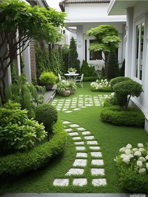 Basement Repair, Front Garden Landscape, Courtyard Gardens Design, Modern Backyard Landscaping, Landscaping Simple, Front Yard Garden Design, Outdoor Gardens Design, Backyard Garden Design, Garden Landscape Design