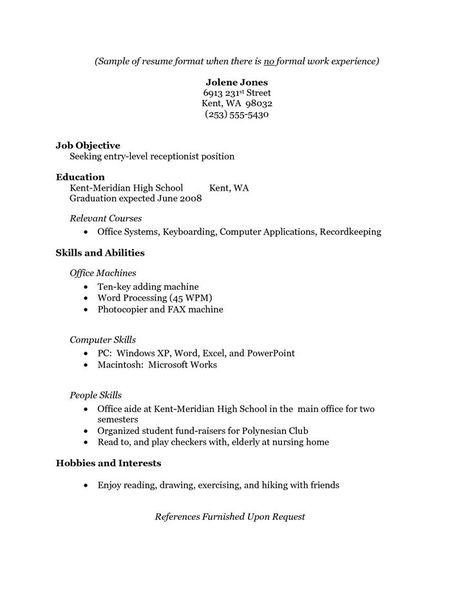 First Resume Resume Examples No Experience, High School Resume Template, First Job Resume, High School Resume, First Resume, College Resume, Job Resume Samples, Resume No Experience, Basic Resume