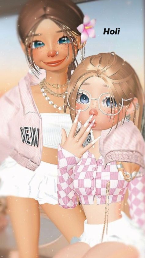 Cute Bff Pictures, Aesthetic Zepeto Character, Bitmoji Outfits Baddie, Blonde Hair Cartoon, Zepeto Avatar Ideas, African American Art Women, Zepeto Looks Ideas, Hello Kitty Videos, Best Friend Pictures Tumblr