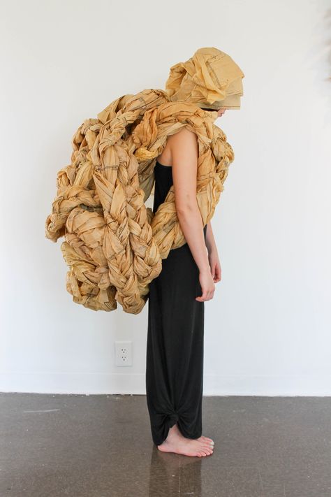 Brielle Burrus- Wearable Paper Sculpture, made from vintage dress patterns Electronics Organization, Apple Electronics, Gadgets Electronics, Textile Sculpture, Sculpture Projects, Vintage Dress Patterns, Wearable Device, Electronics Gadgets, Soft Sculpture