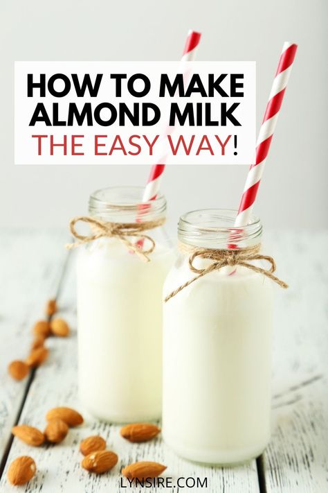 My favorite is almond milk. This post shows how to make almond milk, so delicious!! Nut Milk Recipe, Homemade Nut Milk, Make Almond Milk, Vitamix Blender, Nut Milk, Food Yummy, So Delicious, Vegan Food, Almond Milk