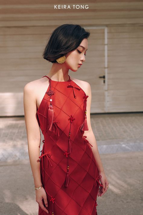 Imlek Outfit, Chinese Inspired Outfits, Cny Outfit, Cny 2025, Asian New Year, Chinese Top, Chinese Style Dress, Vietnamese Dress, Style Savvy