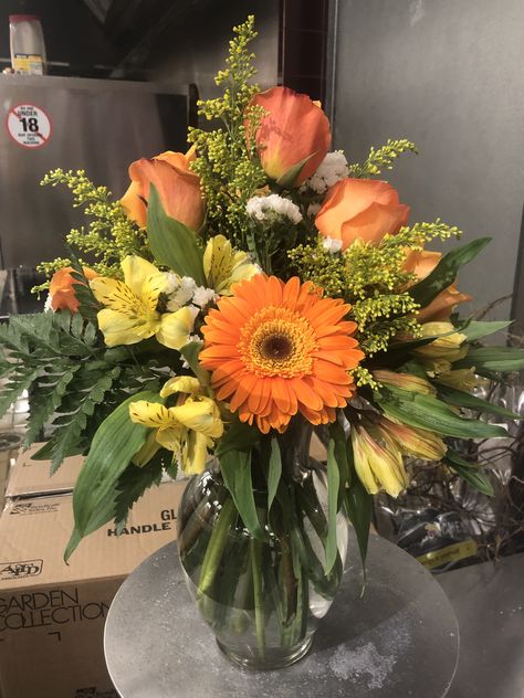 Orange Gerbera daisy flower arrangement Gerber Daisy Arrangements Vase, Gerber Daisy Flower Arrangements, Gerbera Daisy Arrangements, Gerber Daisy Arrangements, Gerbera Flower Arrangements, Orange Arrangements, Flowering Ground Cover Perennials, Daisy Arrangements, Orange Flower Arrangements