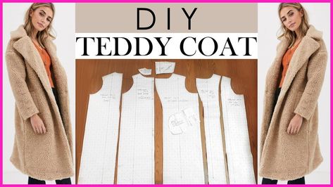 Diy Winter Coat, Winter Coat Pattern, Diy Coat, Coat Pattern Sewing, Convertible Collar, Bodice Pattern, Diy Clothes Design, Diy Fashion Clothing, Diy Sewing Clothes