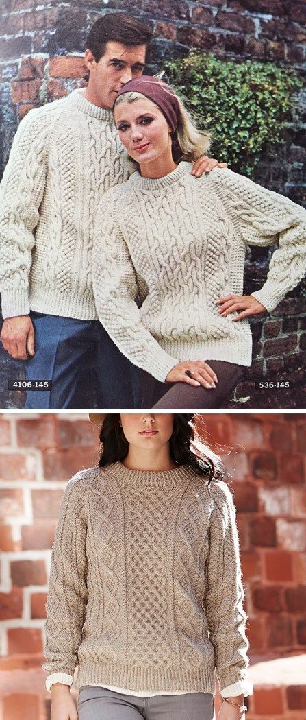 Aran Jumper Pattern Free, Cable Sweater Pattern Free, Free Aran Knitting Patterns, Cable Sweater Pattern, Irish Knit Sweaters, Fisherman Knit Sweater, Aran Sweaters, Cable Knit Sweater Pattern, Aran Jumper