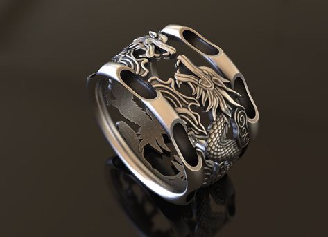 Bring a touch of mythological elegance to your style with this stunning Japanese Dragon Silver Mythology Ring. Crafted from high-quality 925 sterling silver, this biker ring features intricate details of a Japanese dragon coiled around the band. This stackable ring is perfect for men who love biker or mythological style, and is also an excellent choice for women who want a bold and unique statement piece. The high-quality construction of this handmade jewelry ensures that it is both durable and Japanese Rings Men, Dragon Ring Women, Dragon Jewelry Rings, Japanese Rings, Anime Rings, Japanese Ring, Japanese Jewelry, Best Man Gift, Dragon Ring