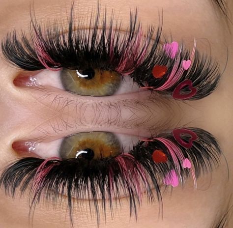 Red Holographic, Artsy Makeup, Lashes Fake Eyelashes, Glitter Makeup Looks, Eyelash Technician, Baby Pink Nails, Lash Extensions Styles, Eyelash Extensions Styles, Perfect Eyelashes