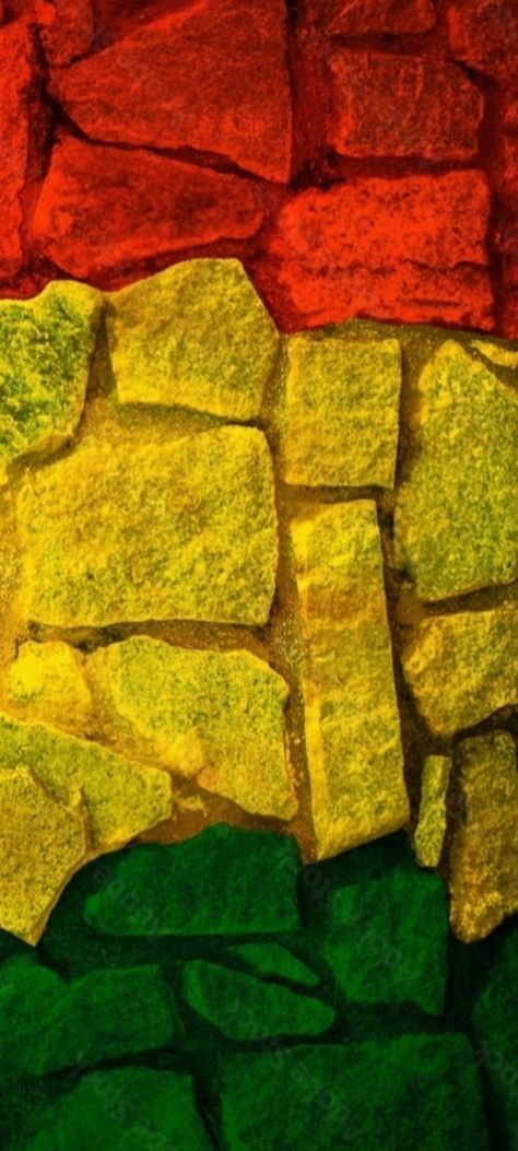 Bricks in rasta reggae colors  Cropped mobile wallpaper 1080x2400 Rasta Colors Background, Rasta Colors Wallpapers, Rasta Wallpaper, Reggae Wallpapers, Reggae Colors, Rasta Colors, Colorful Wallpaper, Mobile Wallpaper, Cool Pictures