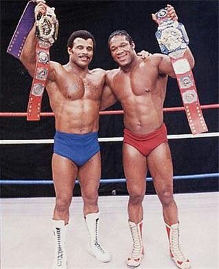 Rocky Johnson and Tony Atlas Tony Atlas, Wwf Superstars, Watch Wrestling, American Photo, Wrestling Stars, Pro Wrestler, Wrestling Superstars, Professional Wrestler, Professional Wrestling