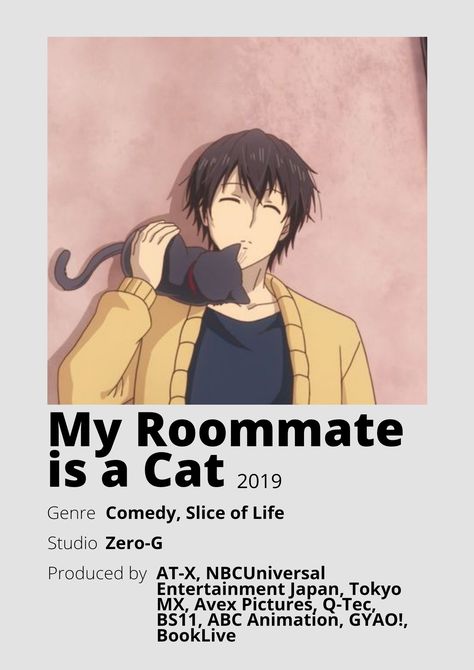 My Roommate is a Cat Anime Minimalist poster 😊 Information taken from myanimelist.net and wikipedia.org My Roommate Is A Cat, Poster Information, Anime Minimalist Poster, Valkyria Chronicles, Anime List, Cat Anime, Minimalist Posters, Anime Titles, Japanese Movies