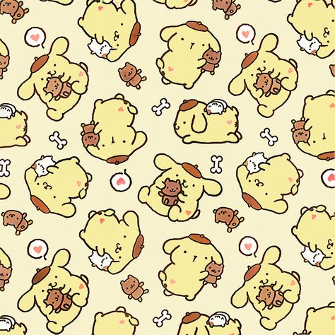 ⋆｡°✩ follow for more ♡ my edit, feel free to use and distribute. will repeat evenly! Pompompurin Pattern, Sanrio Pompompurin, Sanrio Characters, Follow For More, Snoopy, Feel Free, Feelings, Pattern, Fictional Characters