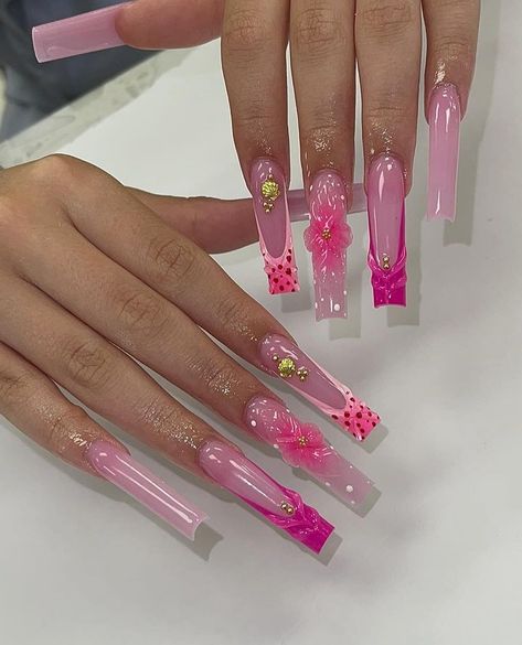 Xl Nails, Concert Nails, Long Acrylic Nail Designs, Colored Acrylic Nails, Girly Acrylic Nails, Cute Acrylic Nail Designs, Work Nails, Pretty Gel Nails, Long Acrylic Nails Coffin