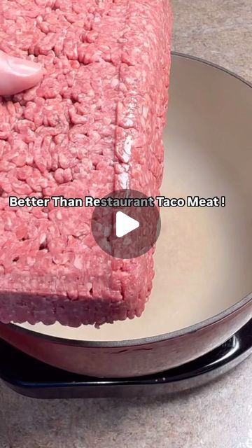 Pepperbellypete on Instagram: "The Best Taco Meat Ever ! #cooking #tacos #dinner #recipe #fyp" How To Make Taco Meat Ground Beef, Ground Meat Taco Recipes, Best Ground Beef Tacos Recipes, Ground Beef With Potatoes Mexican, Taco Time Meat Recipe, Fried Tacos Recipe Ground Beef, Taco Meat Ideas, Crispy Tacos Recipes, Taco Ground Beef Recipe