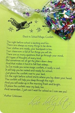 Jitter Glitter Poem, Jitter Glitter, Back To School Amazon, Confetti Classroom, School Poem, School Parking Lot, School Magic, Poems About School, Confetti Theme