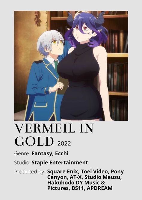 Vermeil In Gold Anime, Vermeil In Gold, Manga Magazine, List Anime, Anime Minimalist Poster, Best Romance Anime, Anime Suggestions, Anime List, Good Anime Series