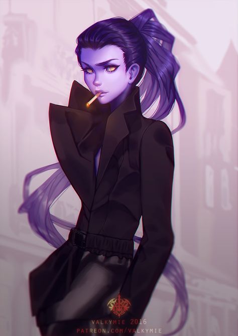 Widowmaker by Valkymie on DeviantArt Widowmaker Fanart, Amelie Lacroix, Overwatch Widowmaker, Overwatch Drawings, Overwatch Fan Art, Overwatch 2, Character Outfits, Amelie, Overwatch