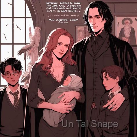 Severus Snape X Harry Potter Fanart, Potter Family Fanart, Harry X Severus, Sirius X Severus Fanart, Snape Y Lily, Severus Snape Lily Evans, Sirius X, Snape And Lily, Harry Potter Miniatures