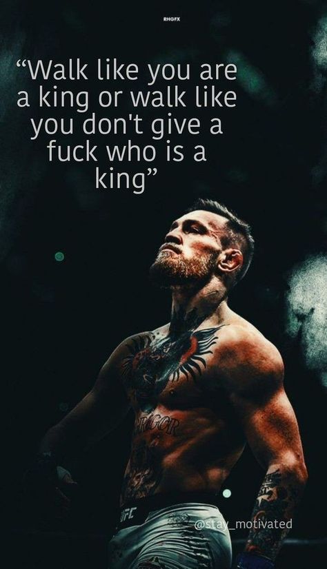 Conor Mcgregor Quotes, Alpha Male Quotes, Motivation Background, Connor Mcgregor, Peaky Blinders Quotes, Hustle Money, Ufc Fighter, Notorious Conor Mcgregor, Boxing Quotes