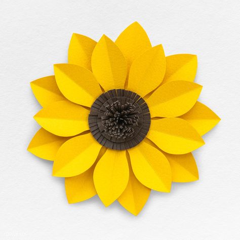 Sunflower paper craft closeup isolated | free image by rawpixel.com / Minty Paper Sunflower Template, Sunflower Paper Craft, Free Paper Flower Templates, Sunflower Template, Sunflower Paper, Giant Paper Flowers Template, Tissue Paper Flowers Diy, Sunflower Images, Sunflower Crafts