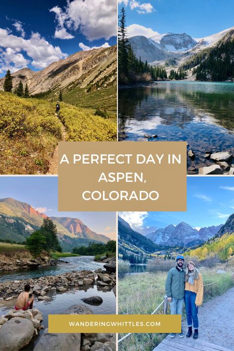 Your guide to a perfect day trip in Aspen. Aspen Trip, Aspen Mountain, 3 Days Trip, Glenwood Springs, Aspen Colorado, The Perfect Day, Top Hotels, United States Travel, A Perfect Day