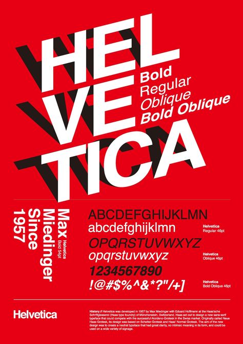 Helvetica Typography, Informational Poster, Corporate Typography, Max Miedinger, Typeface Poster, Helvetica Font, Poster Graphic Design, Herb Lubalin, Typo Poster