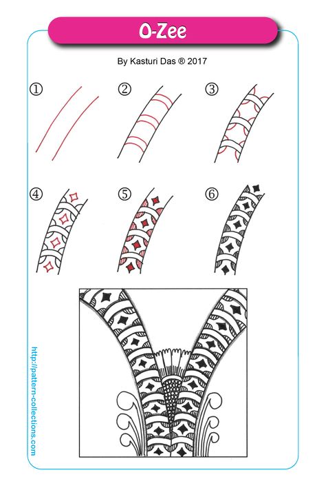 Zentangle Borders, Zentangle Alphabet, Tangle Designs, Pattern Zentangle, Easy Zentangle Patterns, Easy Zentangle, Border Patterns, Zen Doodle Patterns, Zentangle Tutorial