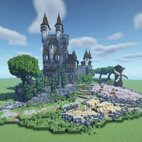 Minecraft Building Ideas Medieval, Minecraft Castle Designs, Minecraft Kingdom, Minecraft Building Ideas, Rumah Minecraft Sederhana, Minecraft Structures, Minecraft House Plans, Minecraft Cottage, Easy Minecraft Houses